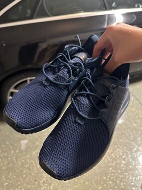 adidas Navy Mesh Athletic Running Shoes
